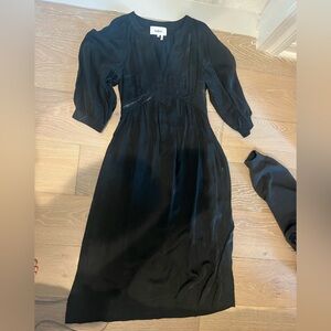 Ba&sh black midi dress size small